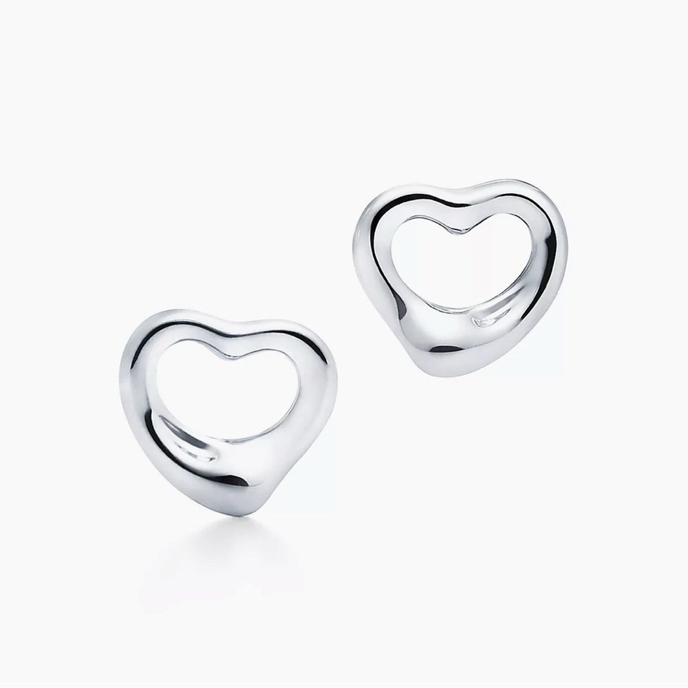 Tiffany earrings silver heart Elsa Peretti